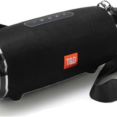 T&G Portable Bluetooth Speaker, 20W Loud Stereo Sound, Bluetooth 5.3 Wireless Speaker with 20H Playtime, IPX4 Waterproof, TWS Pairing, Portable Speaker for Travel, Party, Home & Gifts