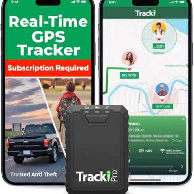 Tracki Pro GPS Tracker for Vehicles – Magnetic Waterproof 4G LTE Car Tracker, Long-Life Battery Up to 7 Months, Unlimited Distance, Smart Alerts, Hidden Tracking Device (Subscription Required)