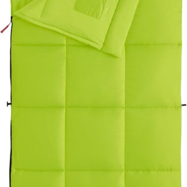 Coleman Kompact 20°F/30°F/40°F Sleeping Bag, Cool-Weather Adult Sleeping Bag with Heat Retention, Stuff Sack, & Snag-Free Zipper, Great for Camping, Sleepovers, Guests & More